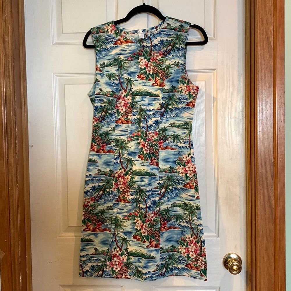ABS Hawaiian Print Dress